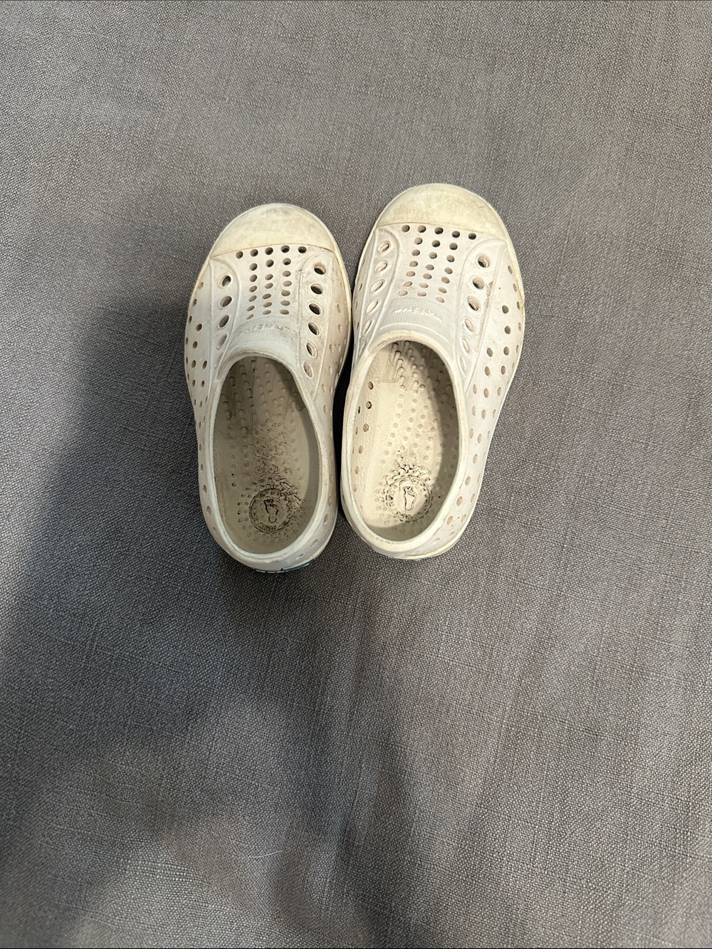 Native Kids Lightweight Slip-On Water Shoes in Off-White
